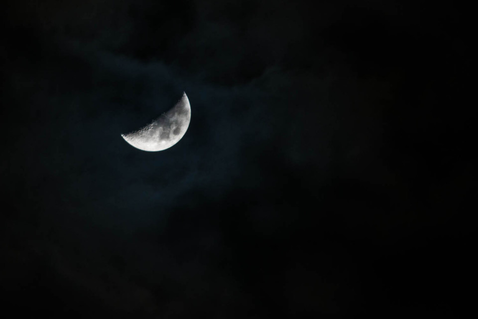 A Cloudy Moon