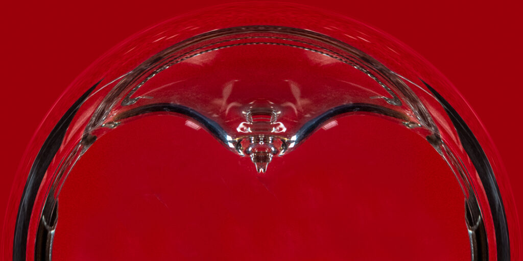 An abstract photograph of a light bulb