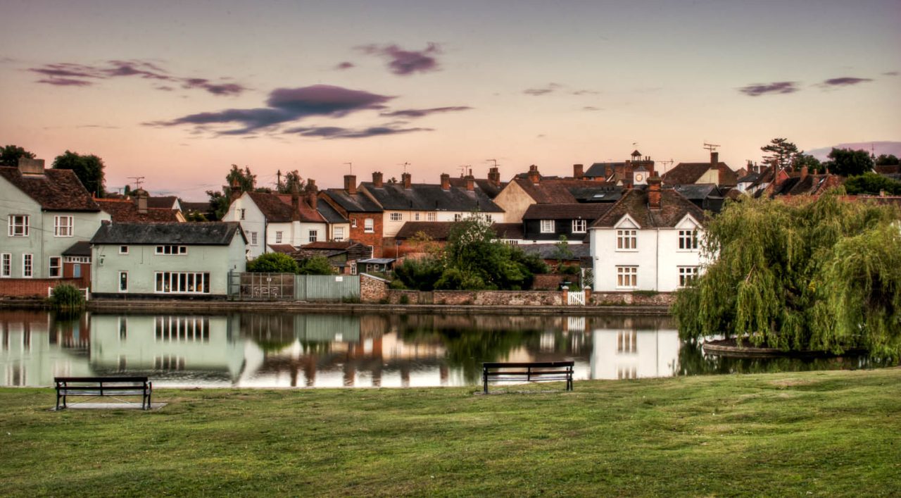 Dunmow from Doctors Pond