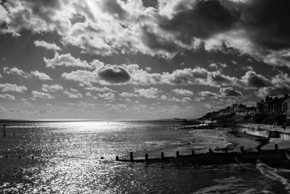The Southwold Coastline B&W