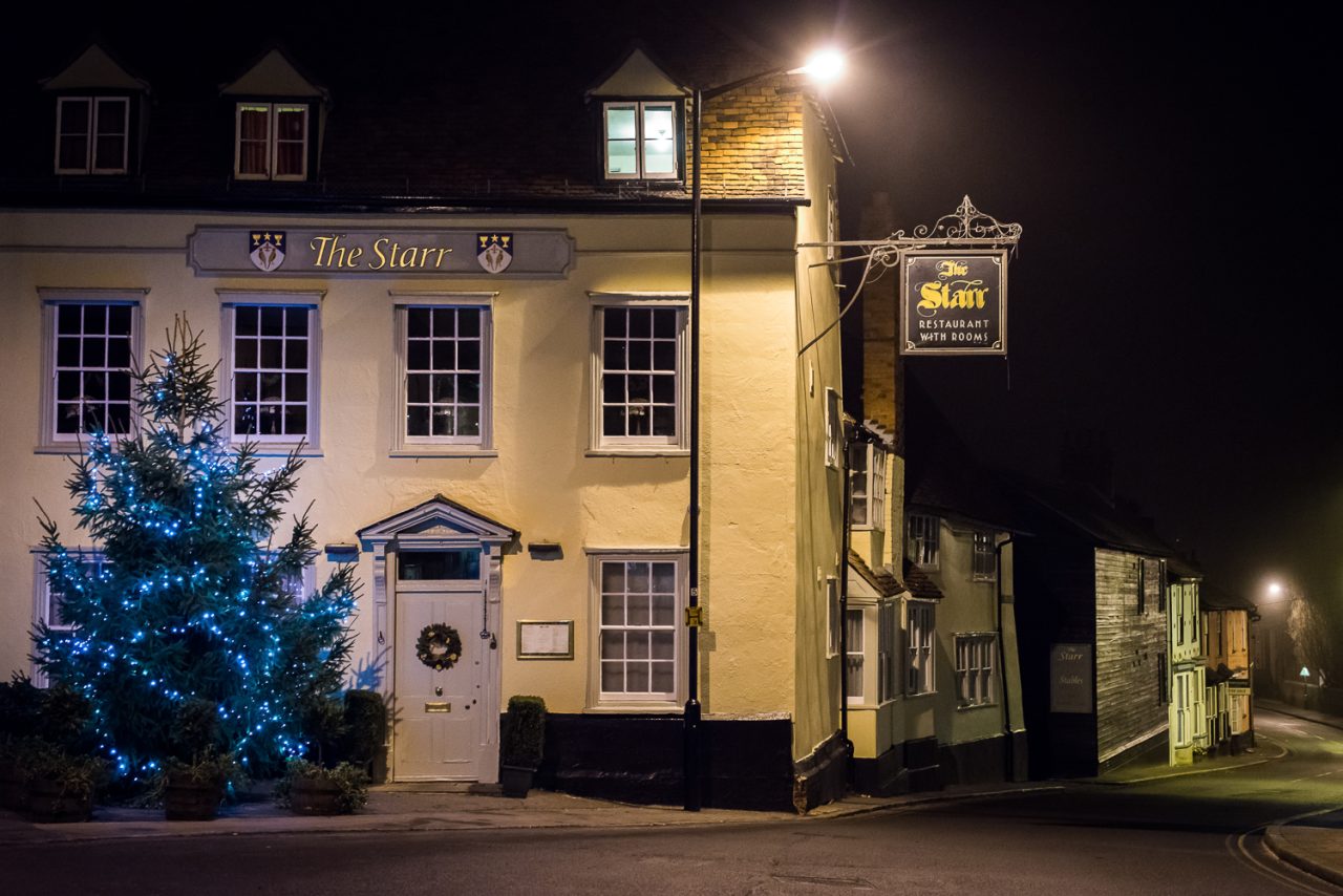 The Starr Restaurant, Great Dunmow at Christmas 2012