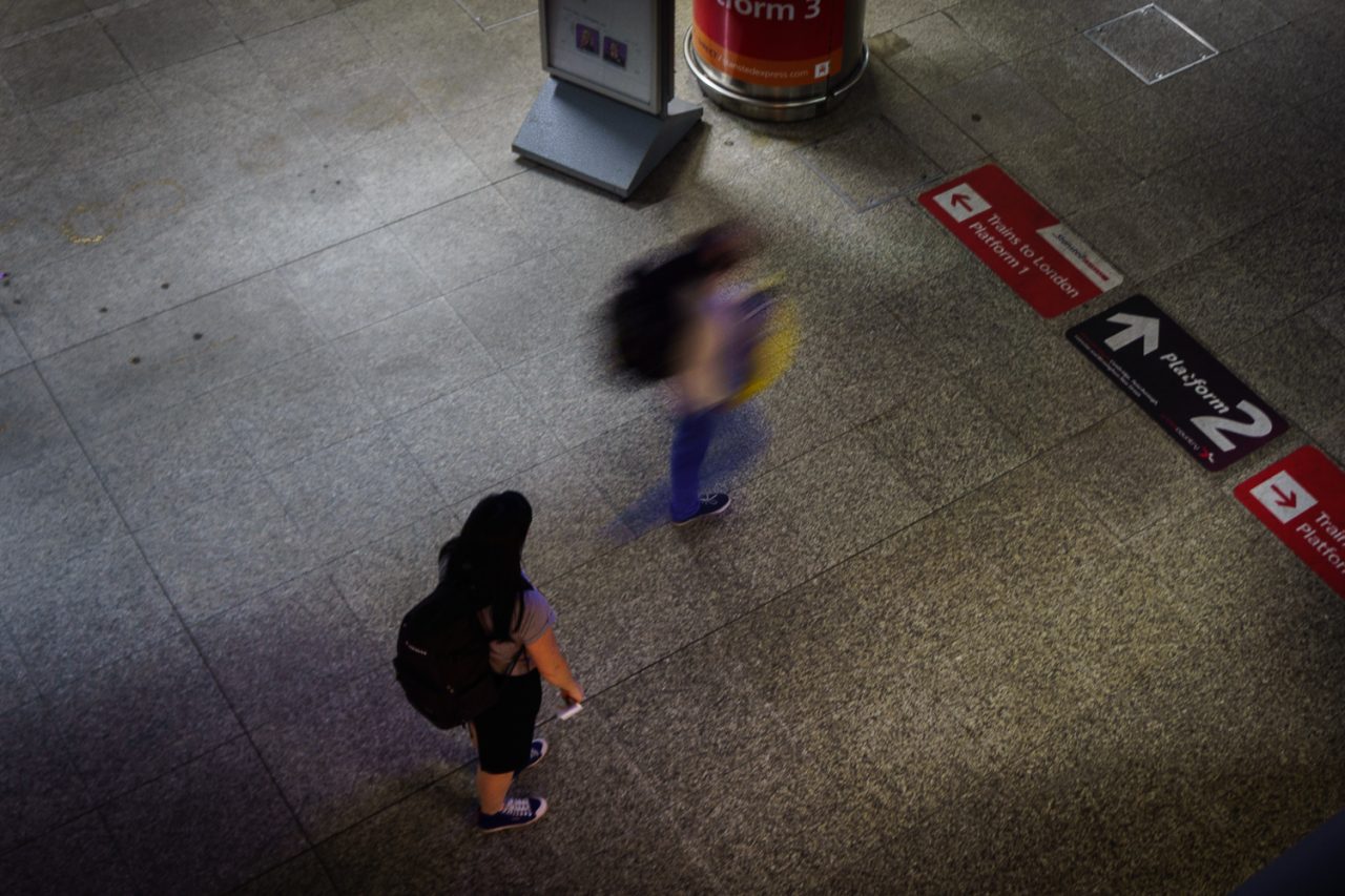 Running for the train