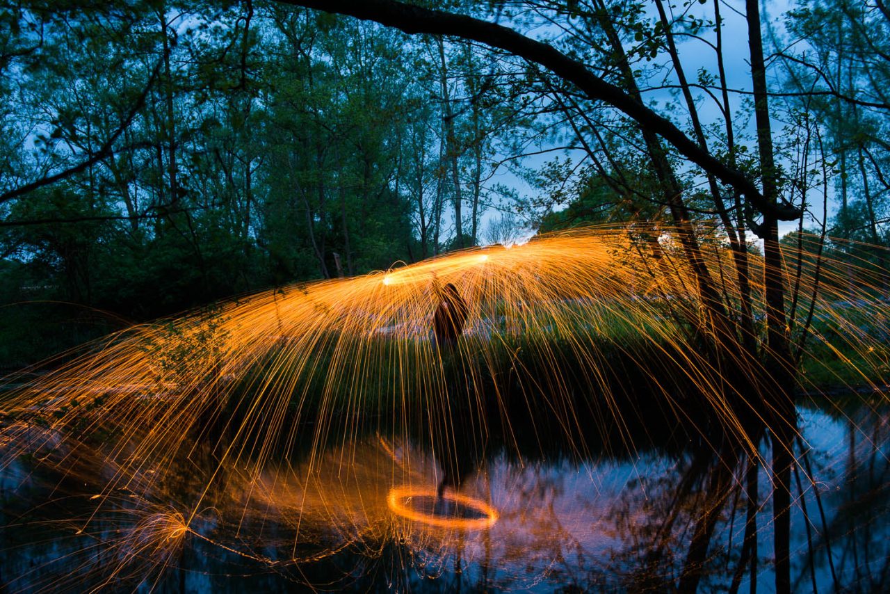 Sparks by the Pond