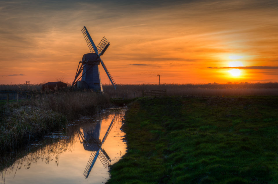 Herringfleet Windpump (Walker's Mill) Sunset