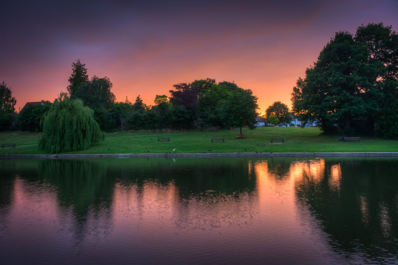 Sunset on Doctors Pond