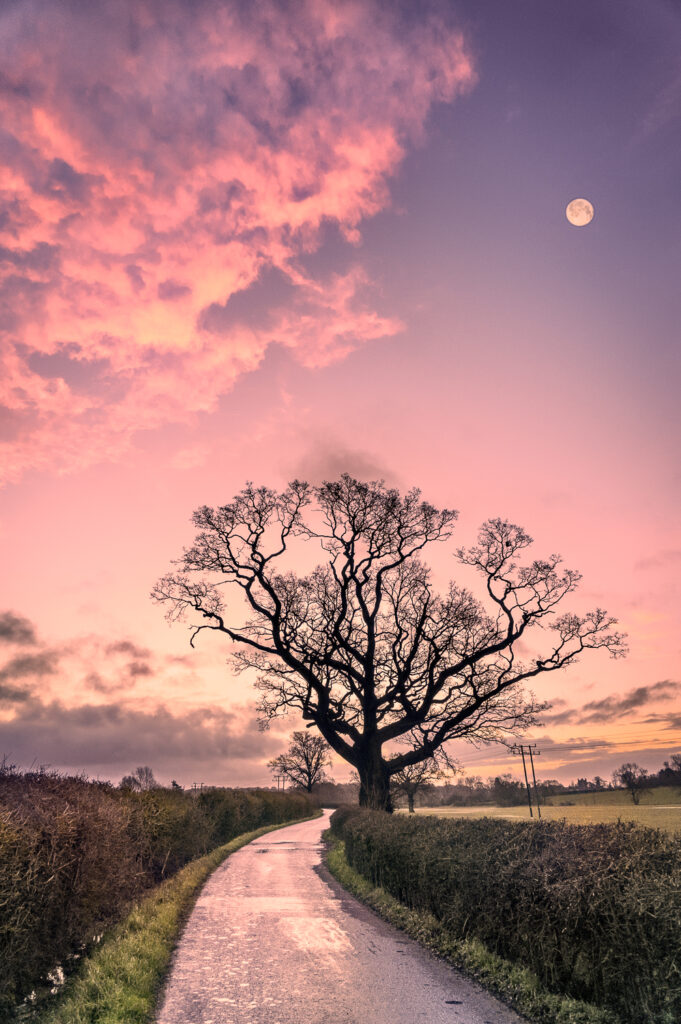 Sunrise Moon with Topaz AI adjustment
