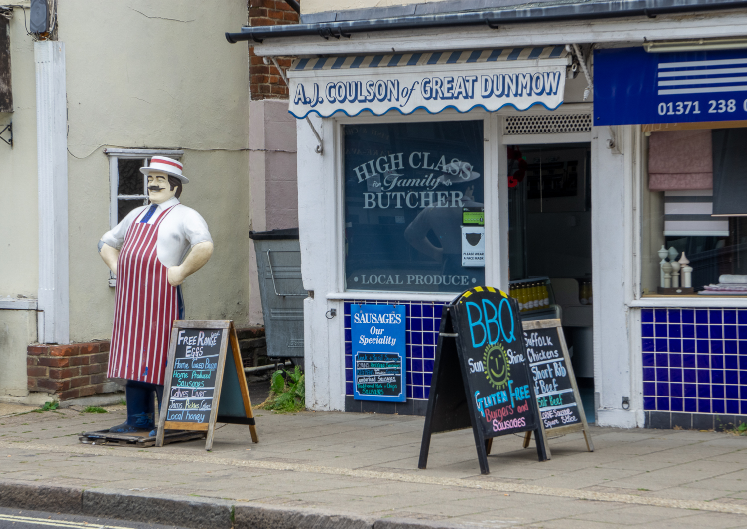 A J Coulson, Butchers, Dunmow High Street