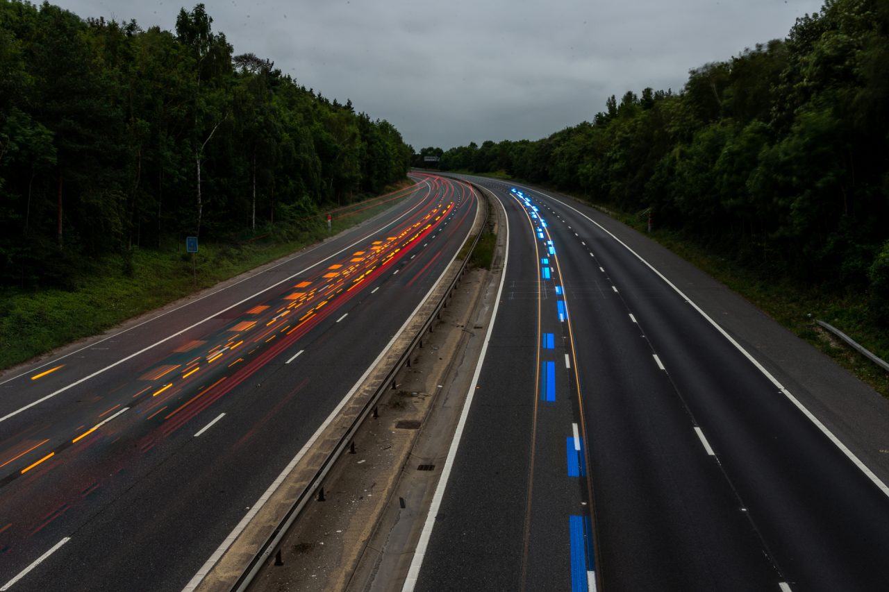 Red White and Blue down the M11
