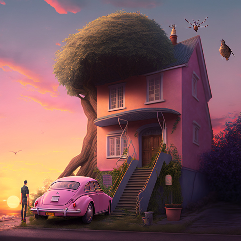 The Tree House Collection made in MidJourney AI
