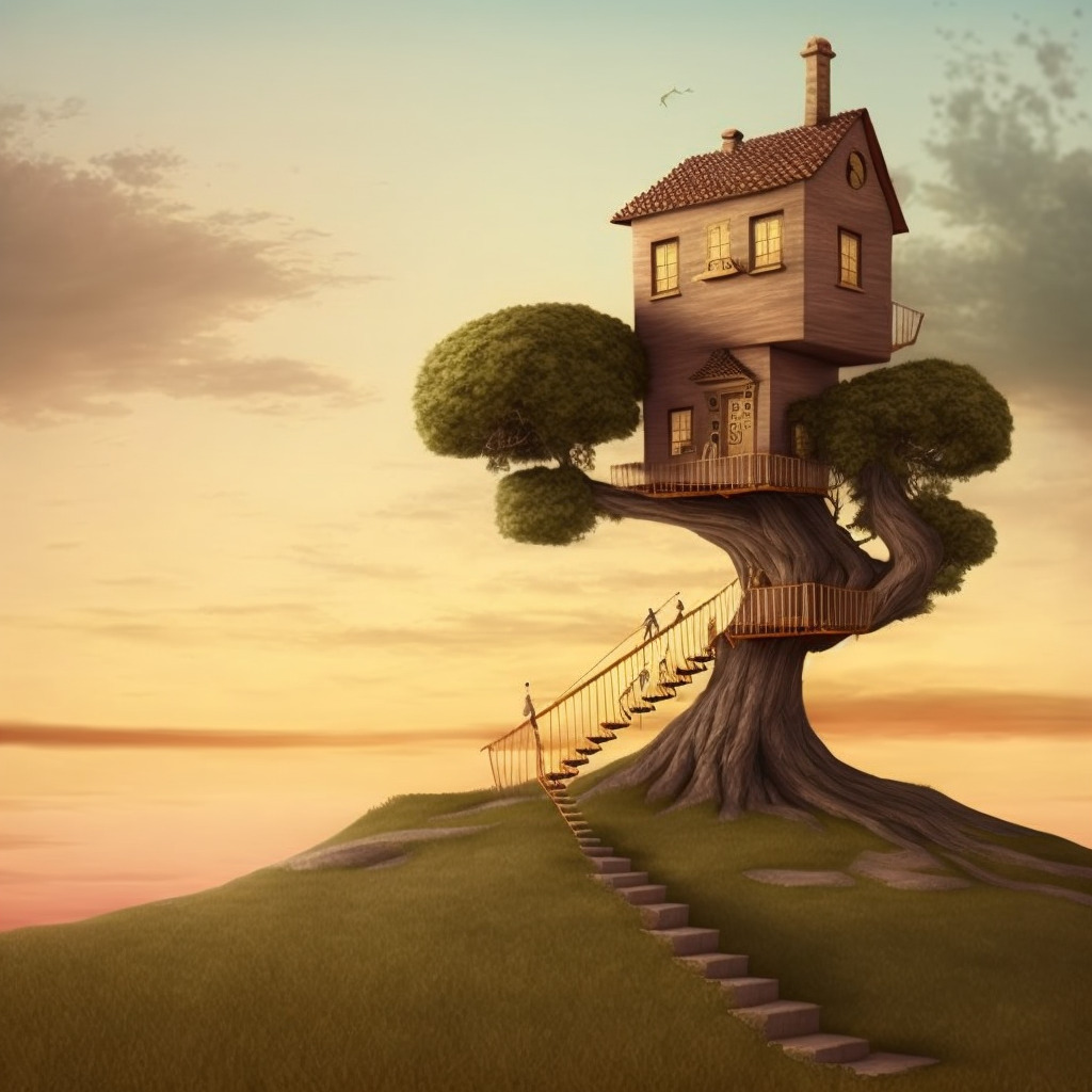 The Tree House Collection made in MidJourney AI