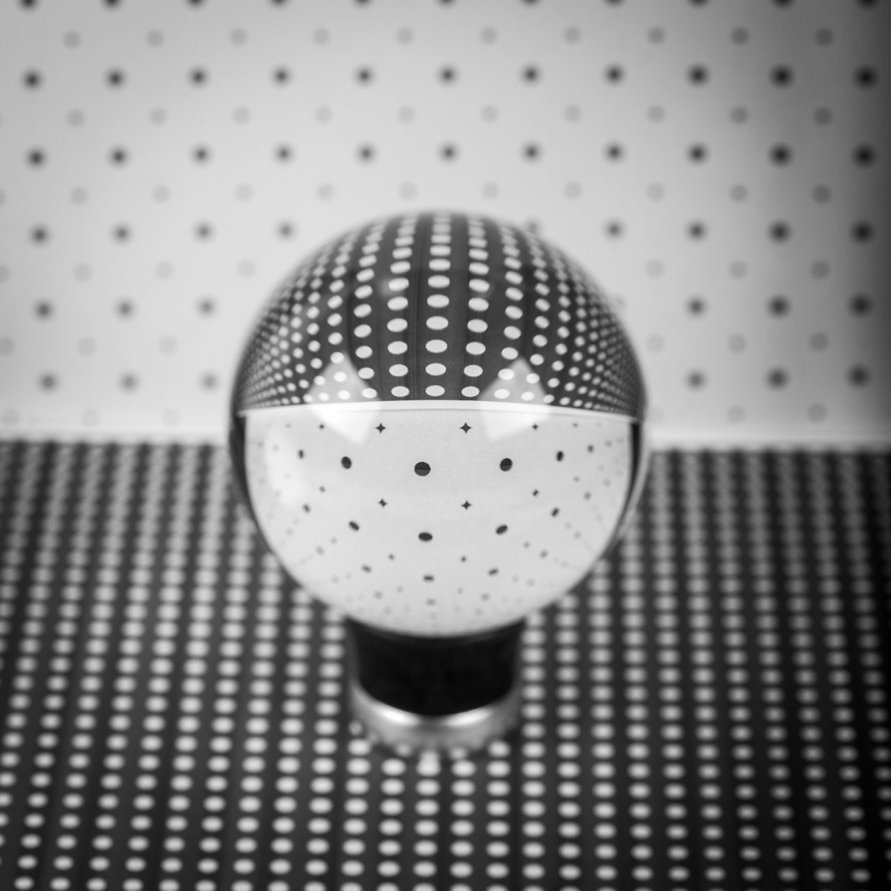 Dots with a face and body