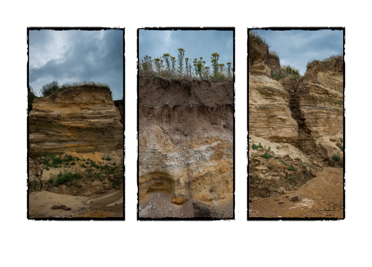 Erosion at Covehithe Triptych